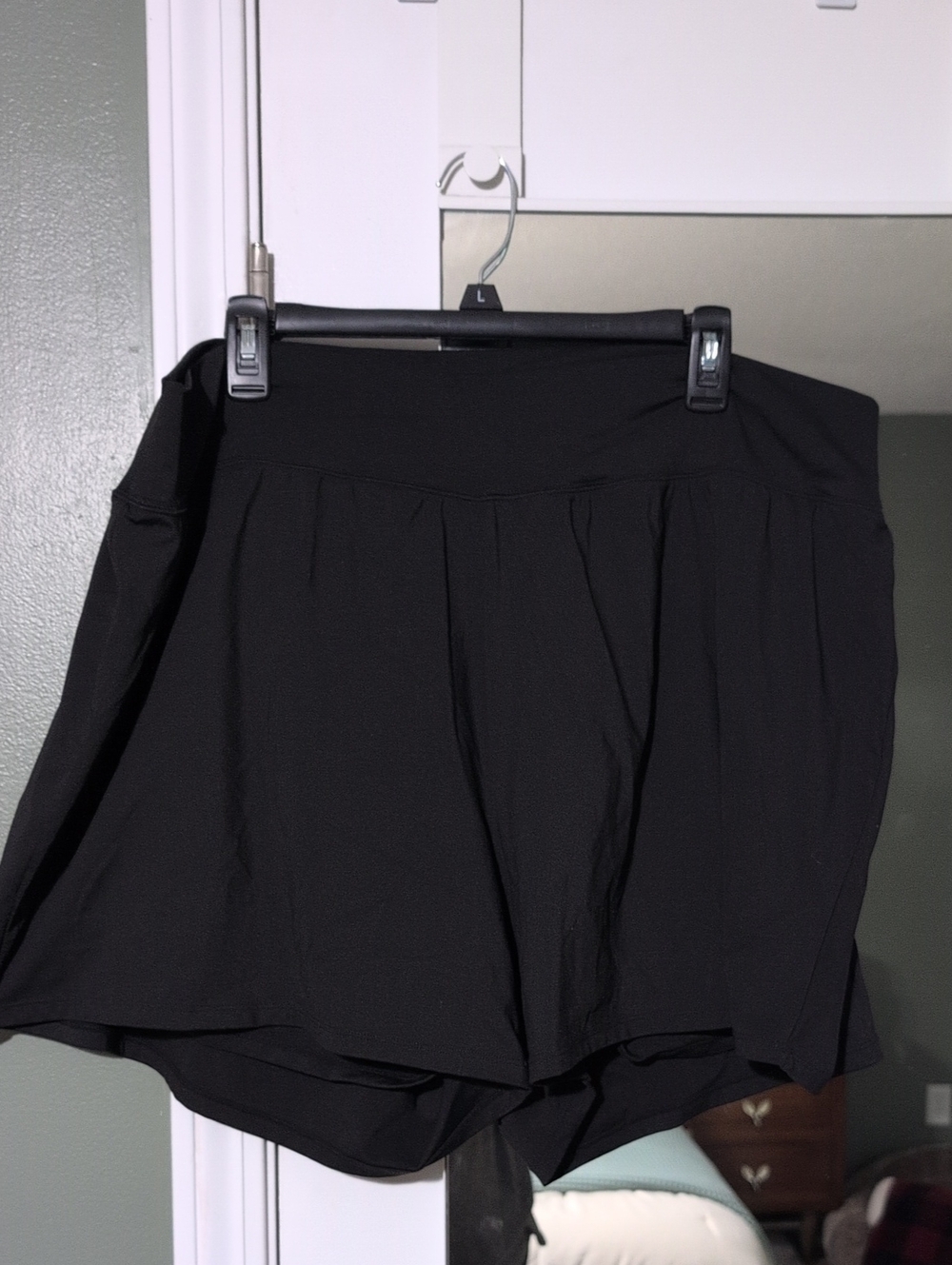 Maurices Black Athletic Skort with Built-In Shorts